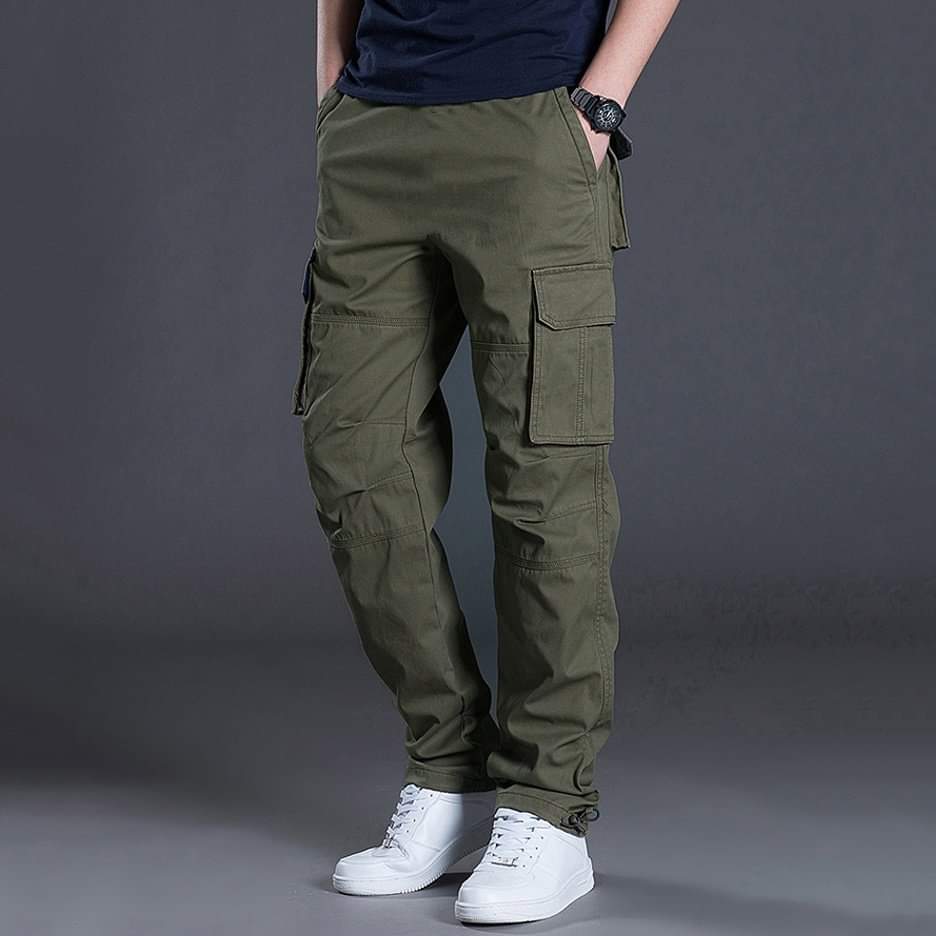 MEN SUMMER CARGO TROUSER PANTS (PACK - 2)